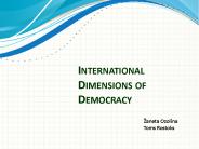 International Dimensions of Democracy