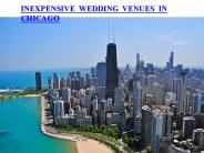 INEXPENSIVE WEDDING VENUES IN CHICAGO