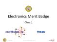 Electronics Merit Badge PowerPoint PPT Presentation