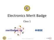 Electronics Merit Badge