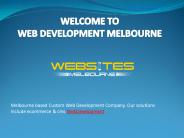 Custom Web Development Company in Melbourne