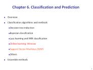 Chapter 6. Classification and Prediction