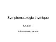 Symptomatologie thymique