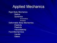 Applied Mechanics