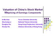Valuation of China