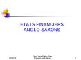 ETATS FINANCIERS ANGLO-SAXONS PowerPoint PPT Presentation