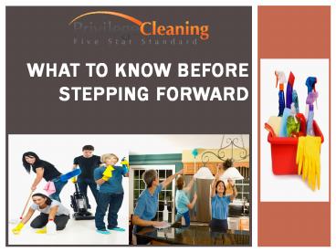 What to know before stepping forward