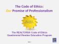 The Code of Ethics   Your Promise of Professionalism PowerPoint PPT Presentation