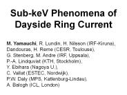 Sub-keV Phenomena of Dayside Ring Current