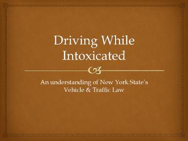What Penalties Are There For Driving While Intoxicated?