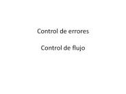 Control de errores  Control de flujo