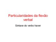 Particularidades da flex