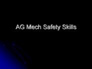 AG Mech Safety Skills