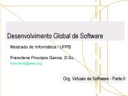 Desenvolvimento Global de Software
