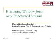 Evaluating Window Joins over Punctuated Streams
