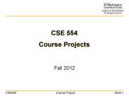 CSE 554 Course Projects