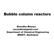 bubble column reacter