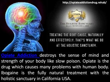 Opiate Addiction Rehab with Ibogaine in California