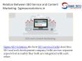 Relation Between SEO Service and Content Marketing- Sigmaseosolutions.in PowerPoint PPT Presentation