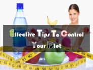 Effective tips to control your diet