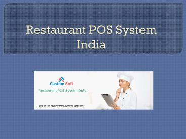 Restaurant POS System India