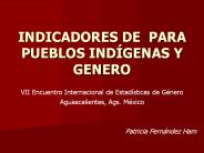 INDICADORES DE PARA PUEBLOS IND