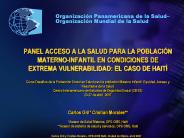 PANEL ACCESO A LA SALUD PARA LA POBLACI