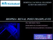 BIOPSIA RENAL POST-TRASPLANTE
