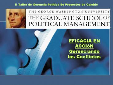II Taller de Gerencia Pol