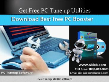 Get Free PC Tuneup Utilities Tool