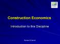 Construction Economics PowerPoint PPT Presentation