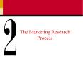 The Marketing Research Process PowerPoint PPT Presentation