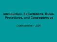 Introduction, Expectations, Rules, Procedures, and Consequences PowerPoint PPT Presentation