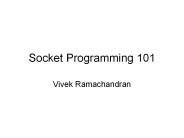 Socket Programming 101