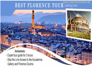 Besttourinitaly.com offers one of the best private driver tours of italy