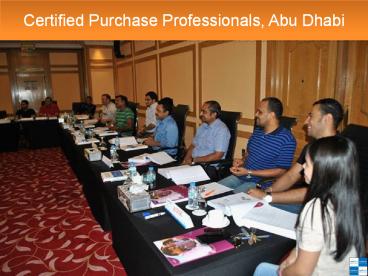 Certified Purchase Professionals, Abu Dhabi