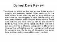 Darkest Days Review - Free Download