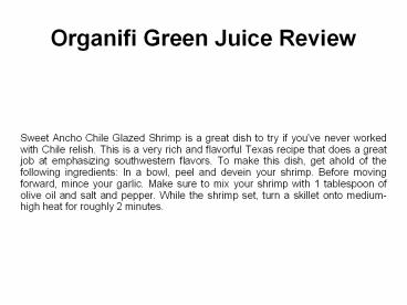 How to Make a Organifi Green Juice Super Healthy