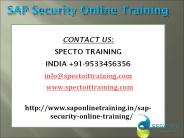 sap security online training
