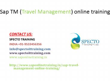 sap tm online training