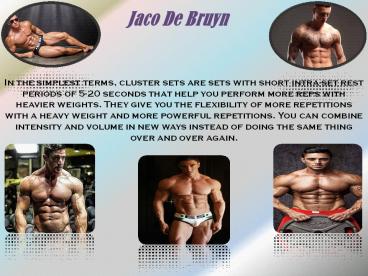 Best Cluster Set Training Service