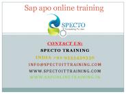 sap apo online training