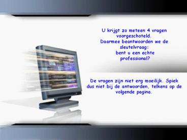 Are you a Professional?