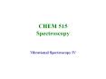CHEM 515 Spectroscopy PowerPoint PPT Presentation