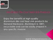 Aluminium Die Cast Heat Sink