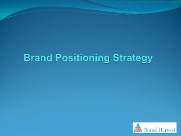 Brand Positioning Strategy
