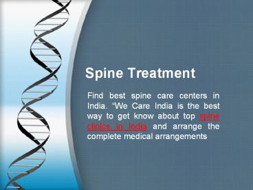 Spine Care Centers in India