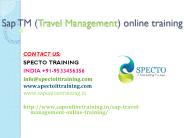 sap tm(travel management) online training in usa