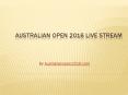 Australian Open 2016 Live Streaming PowerPoint PPT Presentation