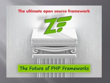 Zend Framework Online training introduction